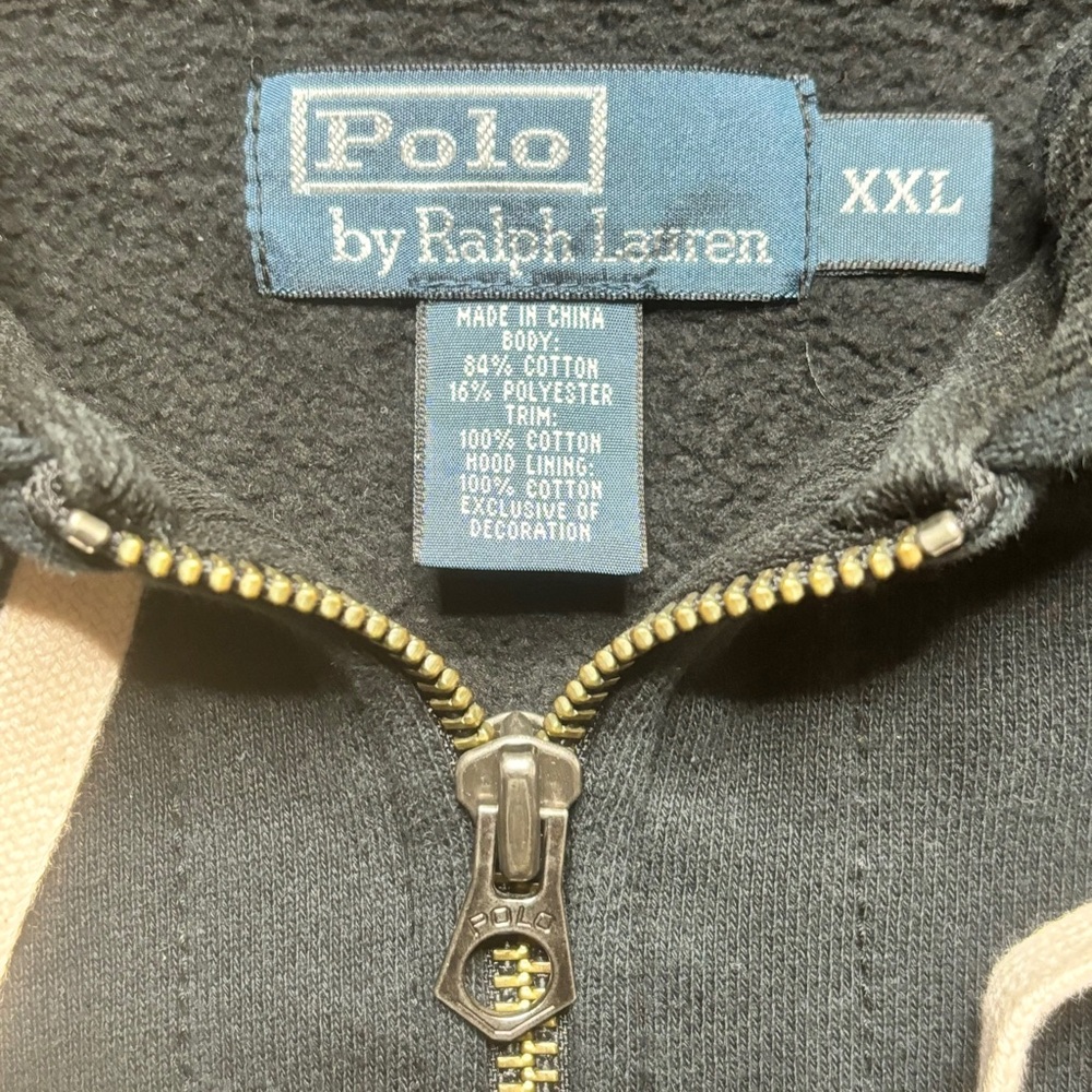 Polo by Ralph Lauren Black Zip Up Sweater - Picture 4 of 4
